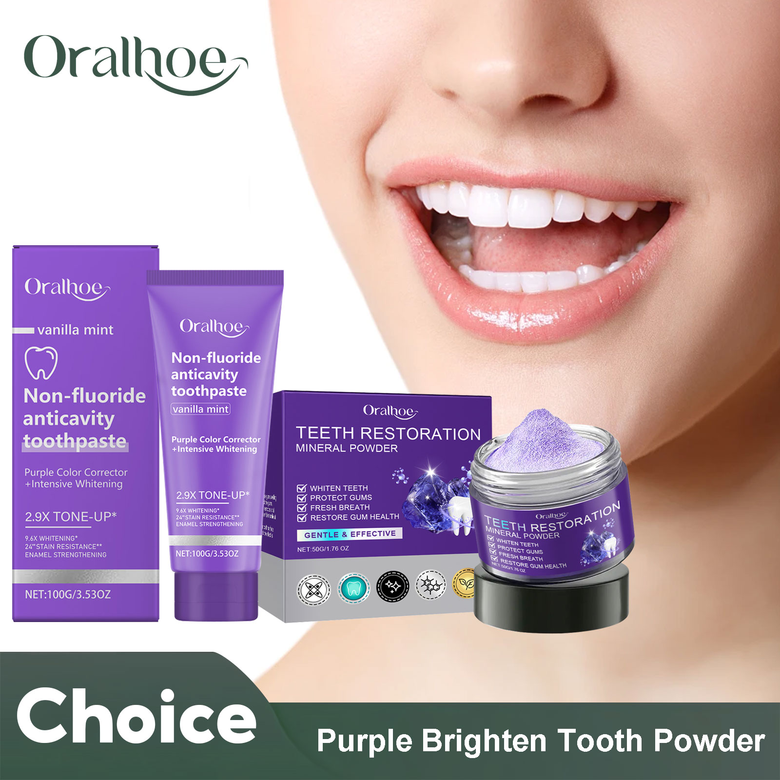 Teeth Whitening Effective - Teeth Restoration Mineral Powder Teeth Whitening