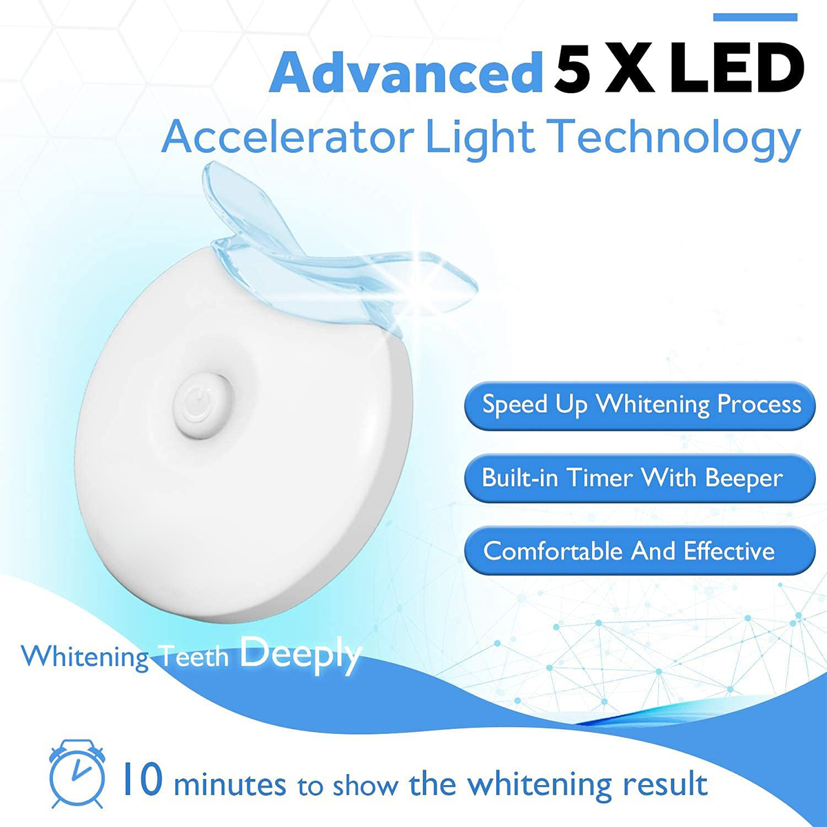 Teeth Whitening Kit - 5X LED L - Led Mouth Tray review and price