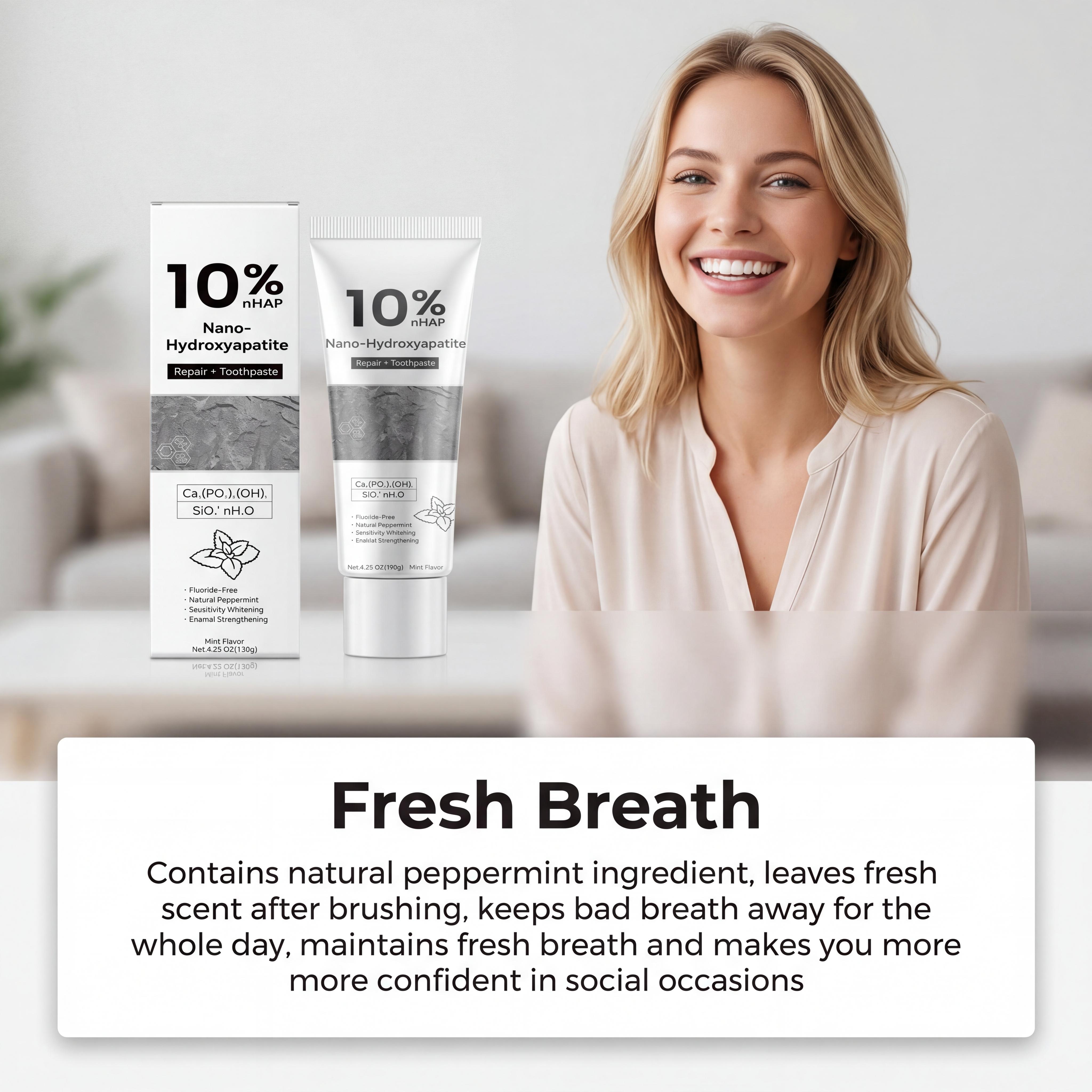 Nano-Hydroxyapatite Toothpaste - Teeth Whitening Best review and price