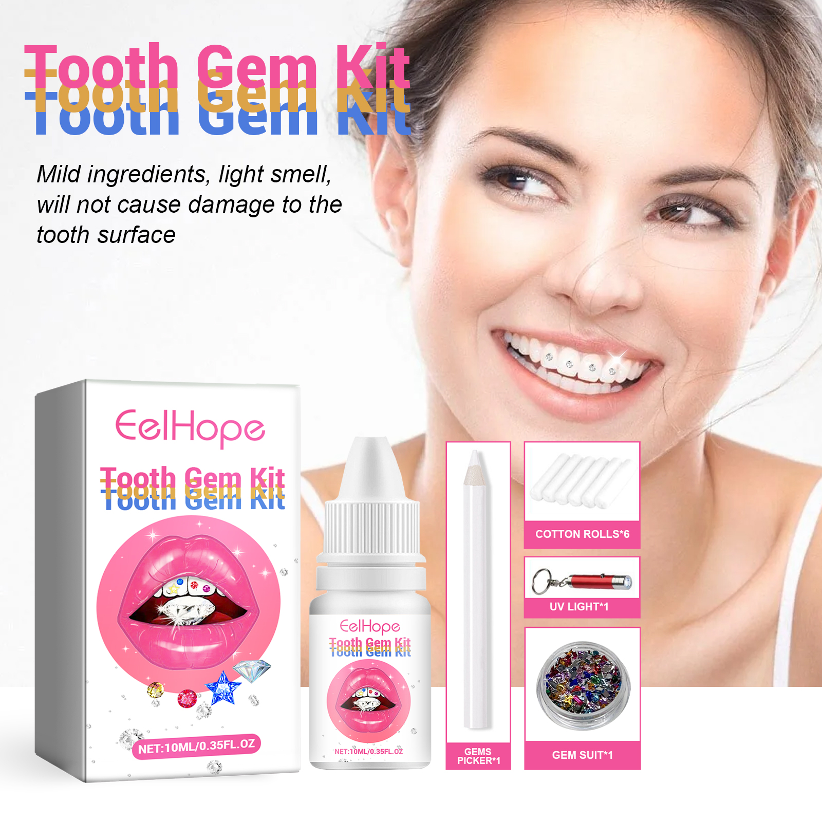 DIY Tooth Gems Kit With Glue A - Tooth Gem Kit review and price