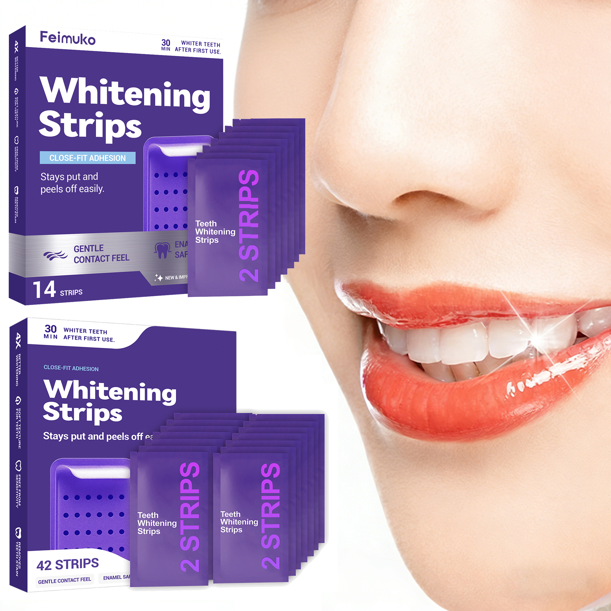 Purple Teeth Whitening Strips  - Teeth Whitening Best review and price
