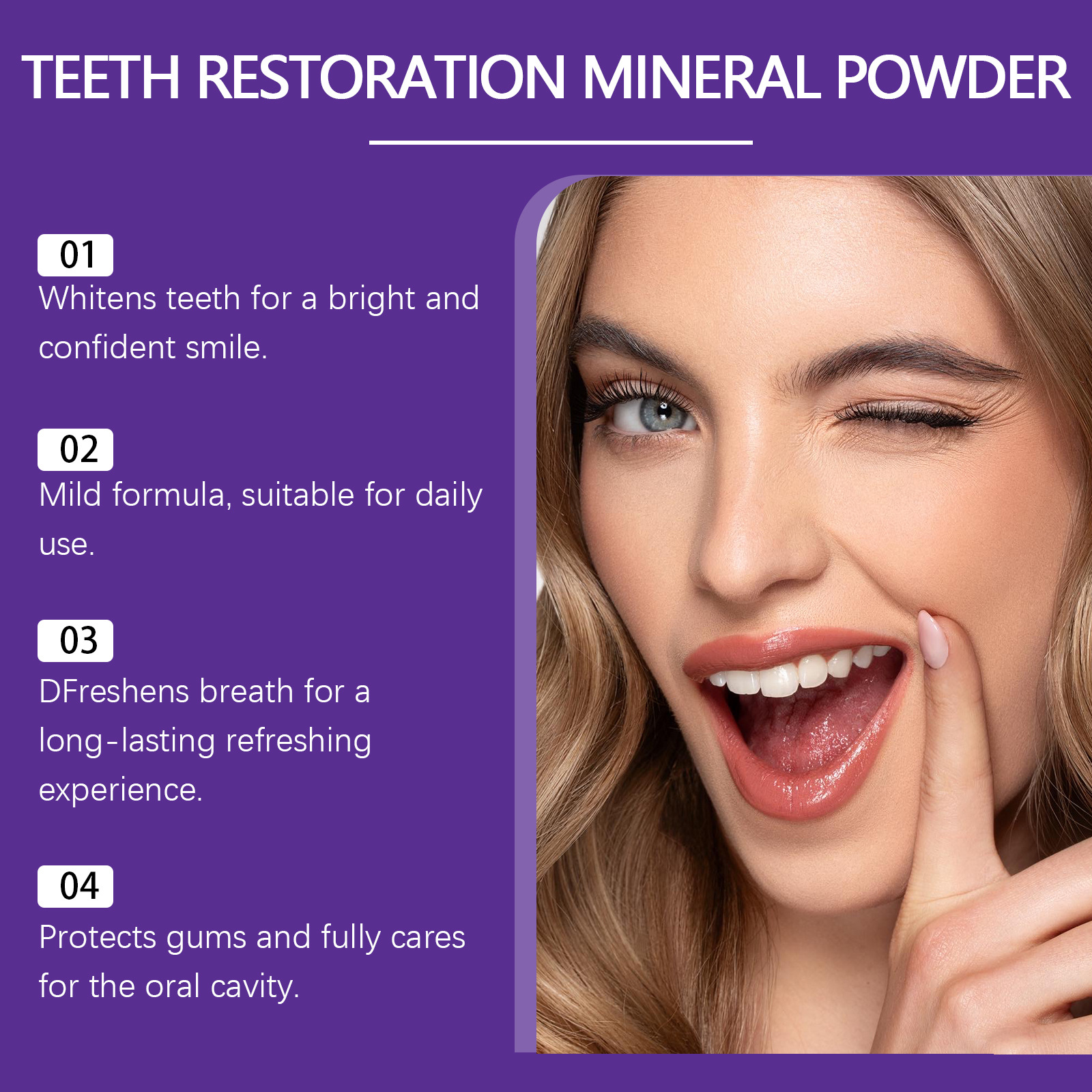 Teeth Restoration Mineral Powd - Teeth Whitening Effective review and price