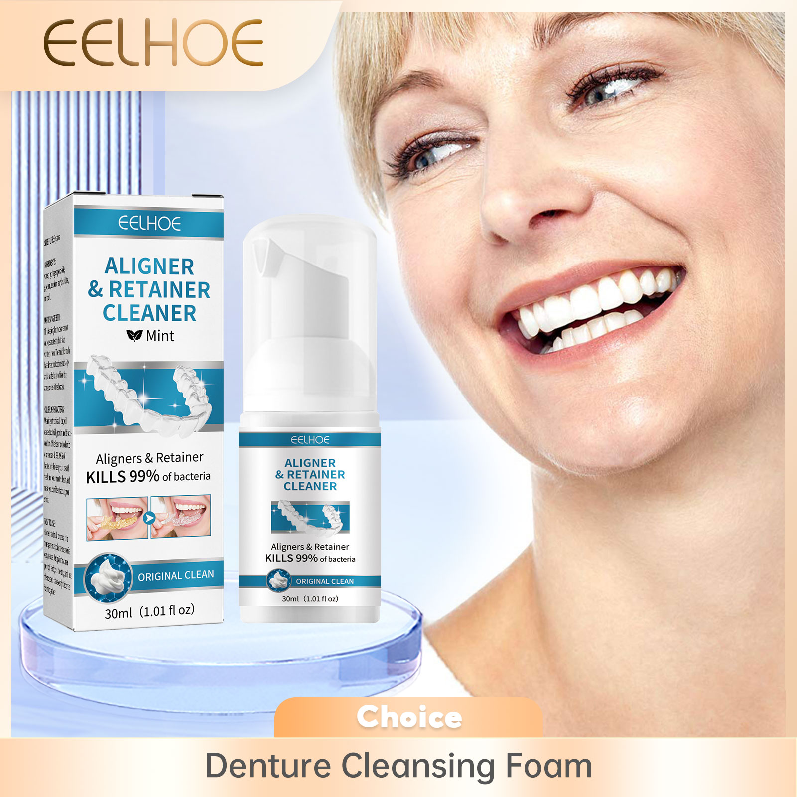 Aligner Denture Cleaner Foam D - Teeth Whitening Best review and price