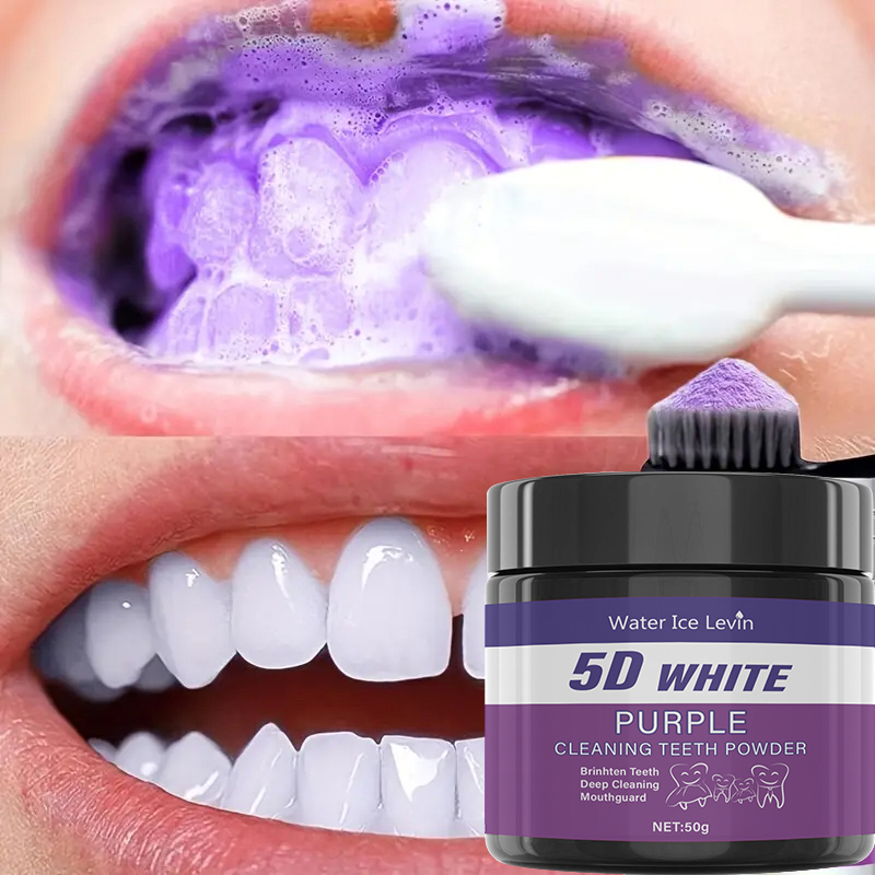 Purple Tooth Cleaning Powder - - Teeth Whitening Powder review and price