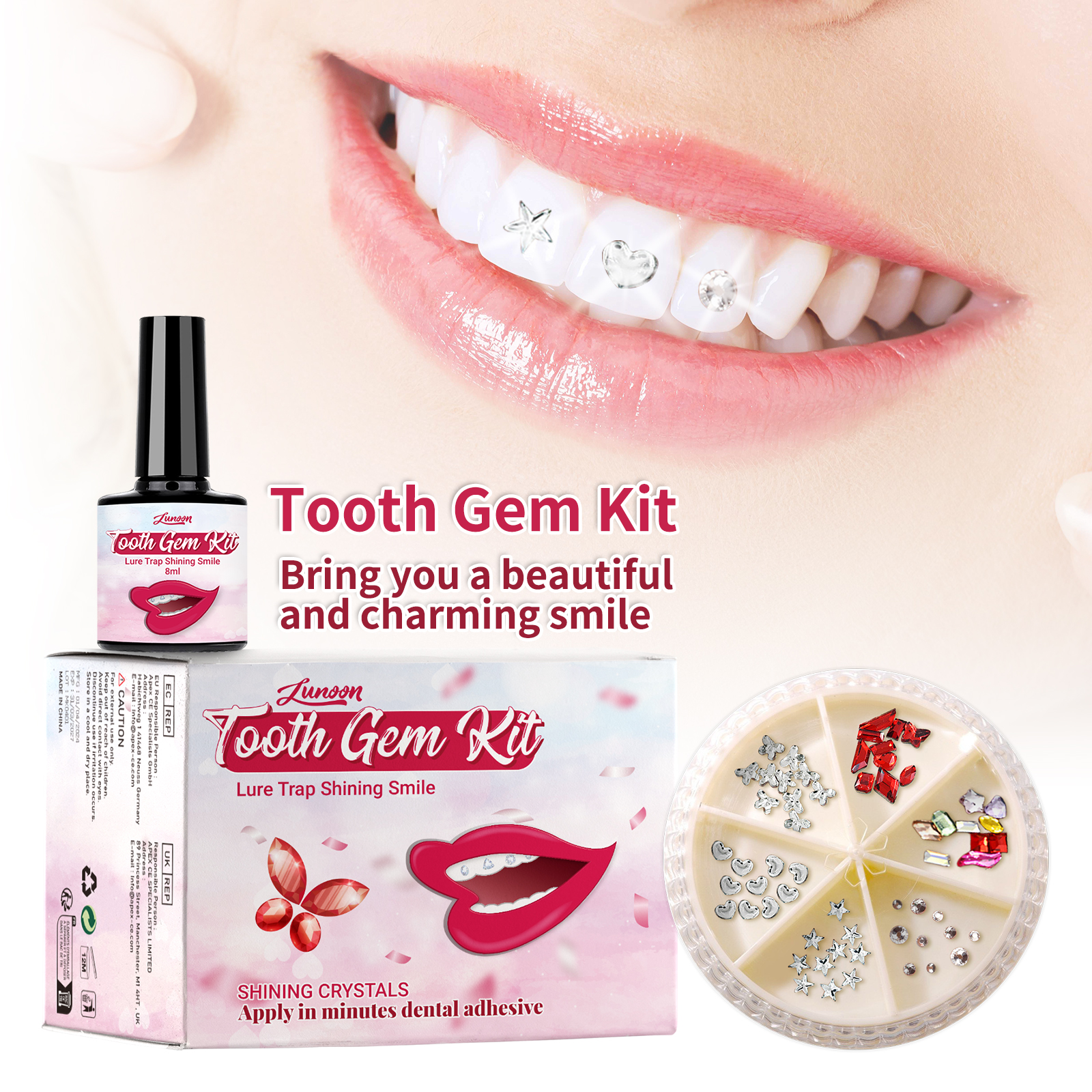 DIY Diamond Teeth Gems Kit Dec - Tooth Gem Kit review and price