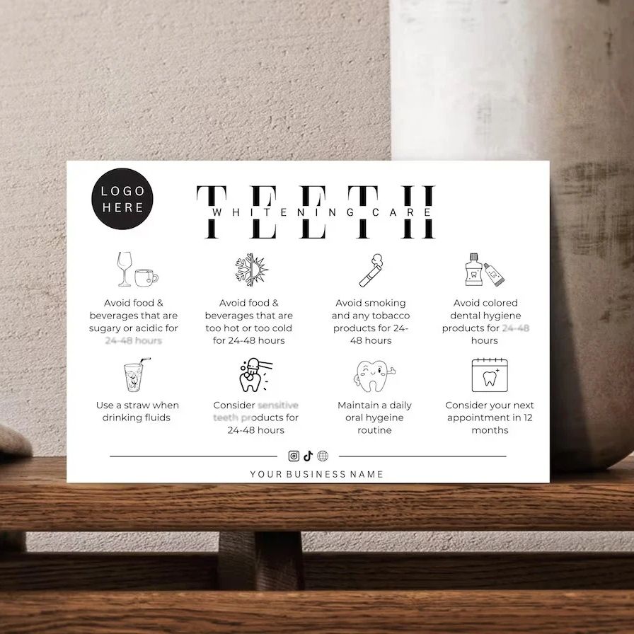 Custom Teeth Whitening Afterca - Teeth Whitening Logo review and price