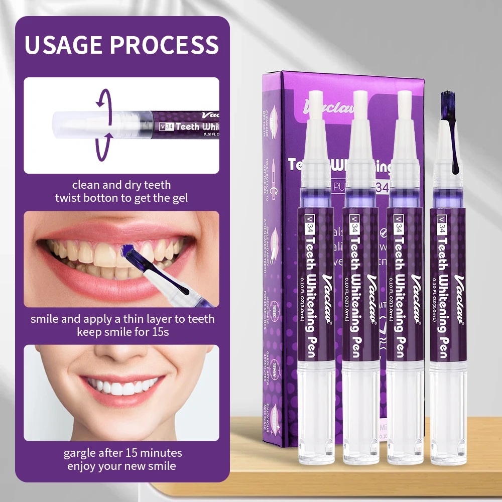 Vaclav V34 Purple teeth whiten - Teeth Whitening Effective review and price